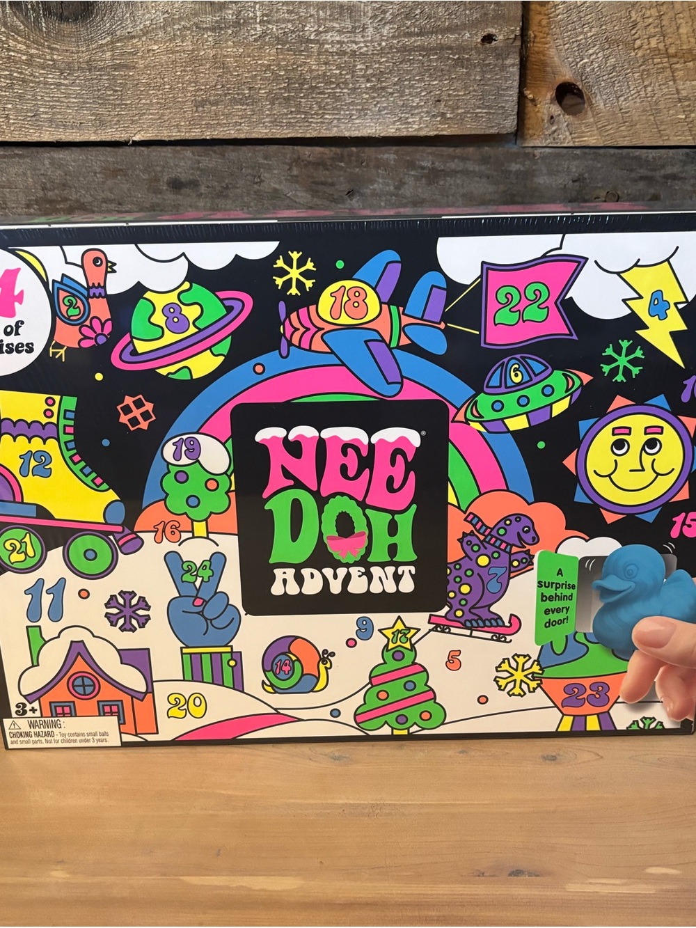 Nee Doh Advent Calendar - Bright Multicolor Sensory Toy Set